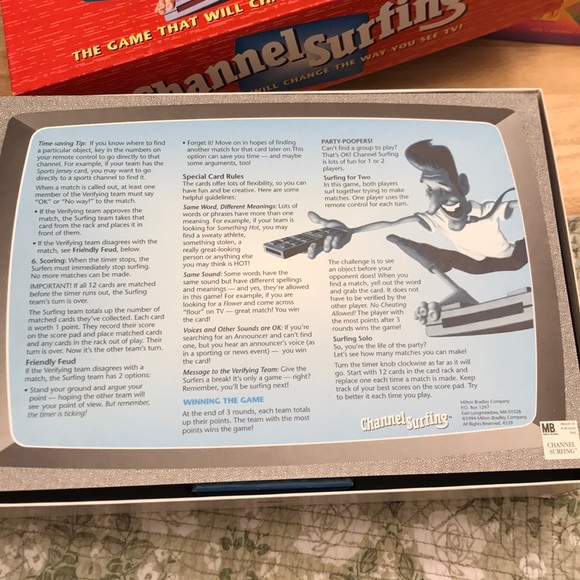 Channel Surfing Game Milton Bradley 1994excellent - Picture 4 of 13